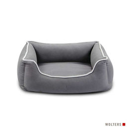 Produktbild von Wolters Eco-Well Hundebett aus Bio-Baumwolle Grau Größe L