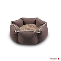 Produktbild von Wolters Eco-Well Katzenbett und Hundebett aus Bio-Baumwolle braun/beige Größe S