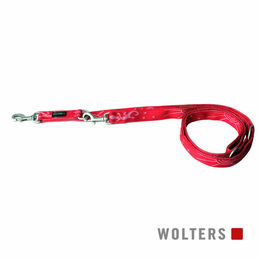 Produktbild von Wolters Führleine Sunset Classic Cayenne aus Nylon in Rot Größe M für Welpen