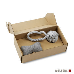 Produktbild von Wolters Geschenkbox für Hunde aus Baumwolle Natur Größe S