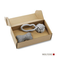Produktbild von Wolters Geschenkbox für Hunde Large aus Baumwolle in Beige Natur