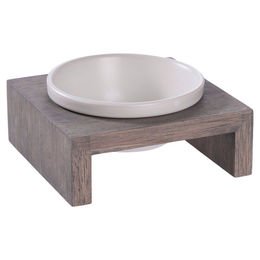 Produktbild von Wolters Gohan Erhöhter Einzelnapf aus Keramik Grau XS 14 x 14 x 5 cm - 0,2 l