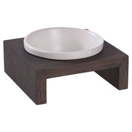 Produktbild von Wolters Gohan Erhöhter Einzelnapf Keramik Walnuss XS 14 x 14 x 5 cm - 0,2 l