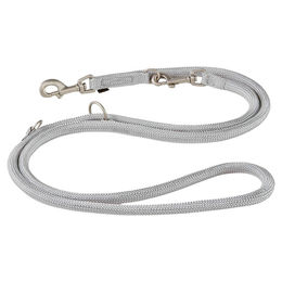 Wolters Hund Führleine K2 aus Nylon in Silber 200 cm x 9 mm - 200 cm – Bild 1 von 6