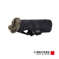 Produktbild von Wolters Hund Winterjacke Parka mit Fellkragen wasserdicht schwarz Rückenlänge 40 cm