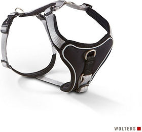 Wolters Hunde-Geschirr Professional Comfort aus Nylon und Neopren gepolstert Silber/Schwarz Größe 2A – Bild 1 von 4