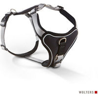 Produktbild von Wolters Hunde-Geschirr Professional Comfort aus Nylon und Neopren gepolstert Silber/Schwarz Größe 2A