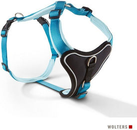Wolters Hunde-Geschirr Professional Comfort aus Nylon und Neopren in Blau/Türkis Größe 2A mit Brustumfang 45-50 cm – Bild 1 von 3