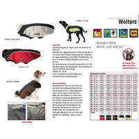 Produktbild von Wolters Hunde Regenjacke Easy Rain waterproof Schwarz/Rot Rückenlänge 26 cm