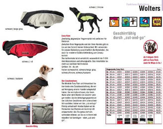 Wolters Hunde Regenjacke Easy Rain waterproof Schwarz/Rot Rückenlänge 28 cm – Bild 1 von 4