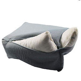 Wolters Hundebett Dog Lounge Noble Stripes Baumwolle Größe S Blau Grau – Bild 1 von 5