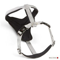 Produktbild von Wolters Hundegeschirr Professional Comfort aus Nylon silber/schwarz Größe 1 Breite 25 mm