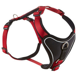 Wolters Hundegeschirr Professional Comfort Mini aus Nylon rot schwarz Größe S – Bild 1 von 5