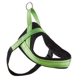 Wolters Hundegeschirr Soft & Safe reflektierend aus Neopren lime/schwarz Größe 28-35 cm – Bild 1 von 2