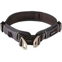 Produktbild von WOLTERS Hundehalsband Active Pro Comfort aus Nylon in Schwarz/Grau Breite 3 cm Halsumfang 35-40 cm