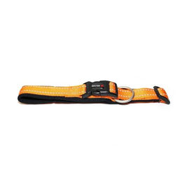 Produktbild von Wolters Hundehalsband Soft & Safe reflektierend aus Neopren in Orange Schwarz