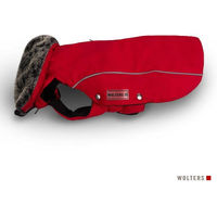 Produktbild von Wolters Hundemantel Amundsen Winterjacke für Dackel Rot mit wasserabweisender Funktion und Kunstpelz