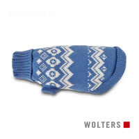 Produktbild von Wolters Hundepullover Norweger sky blue/riverside blue Rückenlänge 40 cm