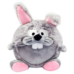 Wolters Hundespielzeug Plüschball Osterhäsin aus Polyester in Grau mit OEKO-TEX Standard - 15 cm – Bild 1 von 2