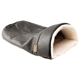 Produktbild von Wolters Katzenhöhle Senator Kuschelhöhle aus Kunstleder grau braun