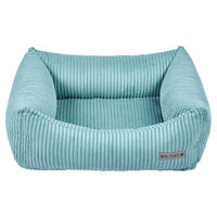 Produktbild von WOLTERS Kilian Cord Lounge Hundebett aus Cord in Blau Türkis Größe S mit OEKO-TEX Standard 100
