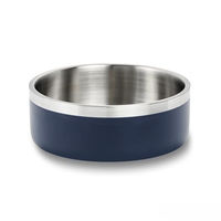 Produktbild von Wolters Linea Hundenapf aus Edelstahl in Dunkelblau rutschfest Größe S 0,55 l
