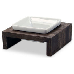 Wolters Meshidai Erhöhter Napf aus Holz in Walnuss Braun Größe S - 0,4 l – Bild 1 von 4