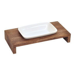 Produktbild von WOLTERS Meshidai Siam True Futternapf aus Holz in Walnuss - 0,25 l