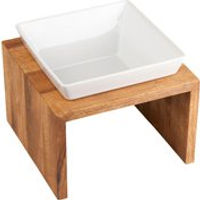 Produktbild von Wolters Meshidai True Erhöhter Napf aus Holz Braun Größe L - 2,1 l
