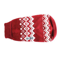 Wolters Norweger Pullover für kleine bis mittlere Hunde in Rot/Weiß mit 40 cm Rückenlänge - 1 Stk. – Bild 1 von 6