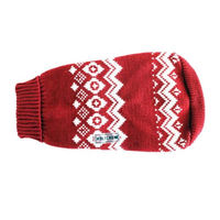 Produktbild von Wolters Norweger Pullover für kleine bis mittlere Hunde in Rot/Weiß mit 40 cm Rückenlänge - 1 Stk.