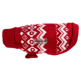 Wolters Norweger Pullover für kleine Hunde in Rot/Weiß mit 45 cm Rückenlänge – Bild 1 von 4