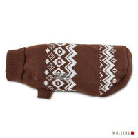 Produktbild von Wolters Norweger Strickpullover für kleine und mittlere Hunde braun weiß 30 cm - 1 Stk.