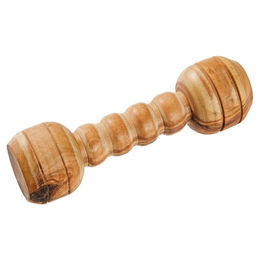 Wolters Olivi Hantel Kauspielzeug aus Holz für Hunde in Braun Größe S – Bild 1 von 2