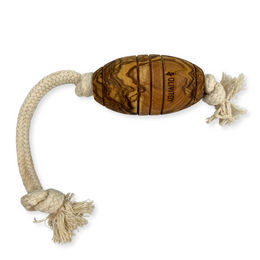 Wolters Olivi Rugby Tau-Spielzeug für Hunde aus Naturmaterial 36 cm – Bild 1 von 7