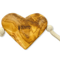 Produktbild von Wolters Olivi Tau-Spielzeug Herz aus Holz für Hunde klein