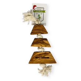 Wolters Olivi Weihnachts-Kauspielzeug Tannenbaum aus Holz für alle Altersstufen und Größen – Bild 1 von 2