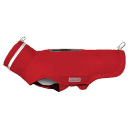 WOLTERS Outdoorjacke Modern Classic für Dackel, rot, wasserdicht, 38 cm – Bild 1 von 2