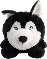 WOLTERS Plüschspielzeug Henry Husky Hundespielzeug aus Polyester in Schwarz-Weiß Größe M - 23 cm – Bild 1 von 7