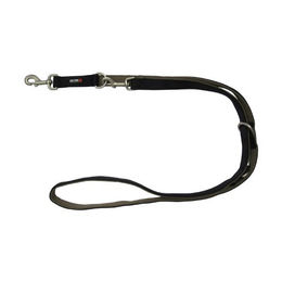 Produktbild von Wolters Professional Comfort Führleine aus Nylon für Hunde, Größe L, 200cm x 20mm, schwarz/braun - 200 cm