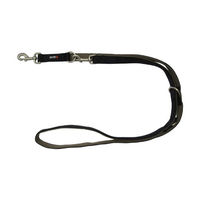 Produktbild von Wolters Professional Comfort Führleine aus Nylon für Hunde, Größe L, 200cm x 20mm, schwarz/braun - 200 cm