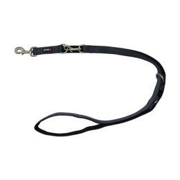 Produktbild von Wolters Professional Comfort Führleine für Hunde aus Nylon, Größe M, 200 cm x 1,5 cm, Grau/Schwarz - 200 cm