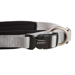 WOLTERS Professional Comfort Halsband aus Nylon Silber/Schwarz 30-35 cm x 25 mm – Bild 1 von 2
