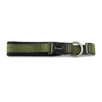 Produktbild von Wolters Professional Comfort Halsband extra-breit aus Nylon Schwarz/Grün Größe S