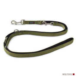 Wolters Professional Comfort Hundeführleine aus Nylon Grün/Schwarz Größe S - 200 cm – Bild 1 von 3