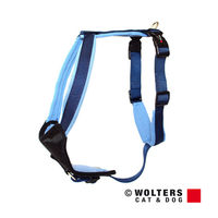 Produktbild von Wolters Professional Comfort Hundegeschirr aus Neopren und Nylon in Marine und Hellblau