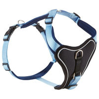 Produktbild von Wolters Professional Comfort Hundegeschirr aus Neopren und Nylon in Sky Blue/Marine Größe 0