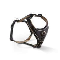 Produktbild von Wolters Professional Comfort Hundegeschirr aus Nylon Schwarz/Braun Größe XS (Brustumfang 27-32 cm)