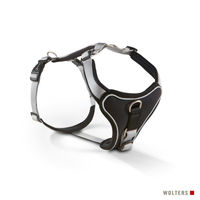 Produktbild von Wolters Professional Comfort Hundegeschirr aus Nylon silber/schwarz 30-35 cm