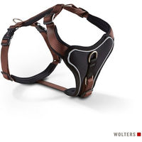 Produktbild von Wolters Professional Comfort Hundegeschirr aus Nylon und Neopren gepolstert braun schwarz 30 cm